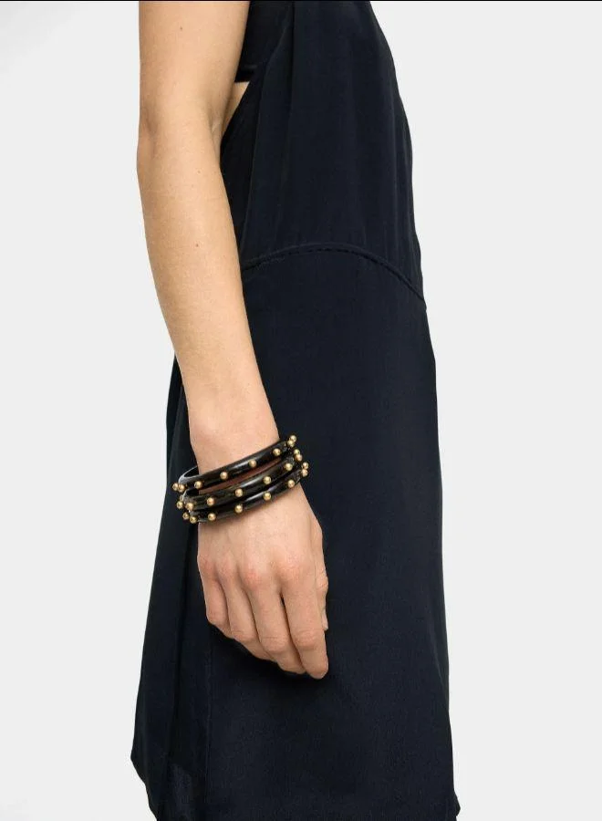 بارفوا مجموعة من الأساور ذات التأثير الحجري مع الخرز