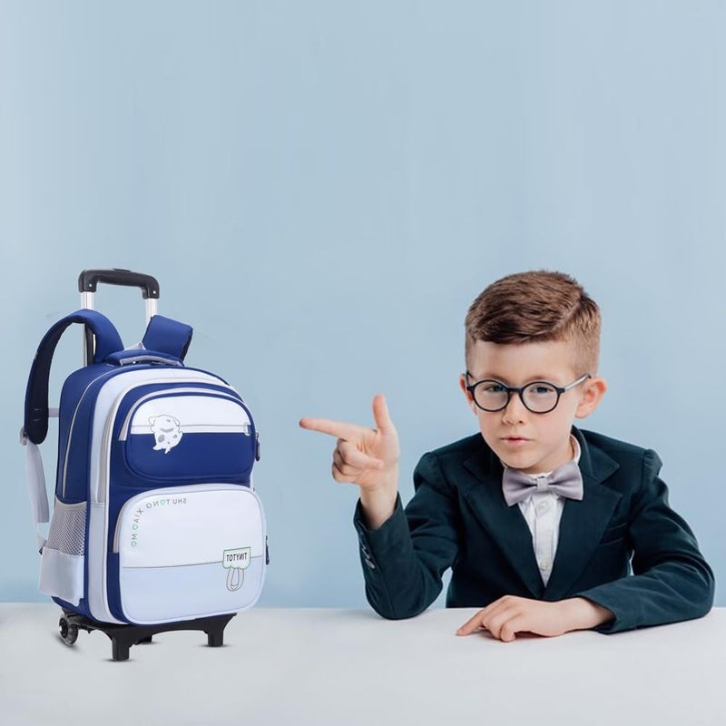 Tinytot Store 22 Litre 17-Inch Waterproof Large School Bag for Boys & Girls, Kids School Bag, School Backpack for Girls and Boys, for Kids, Ideal for Children with Trolley SB237T - Image 5