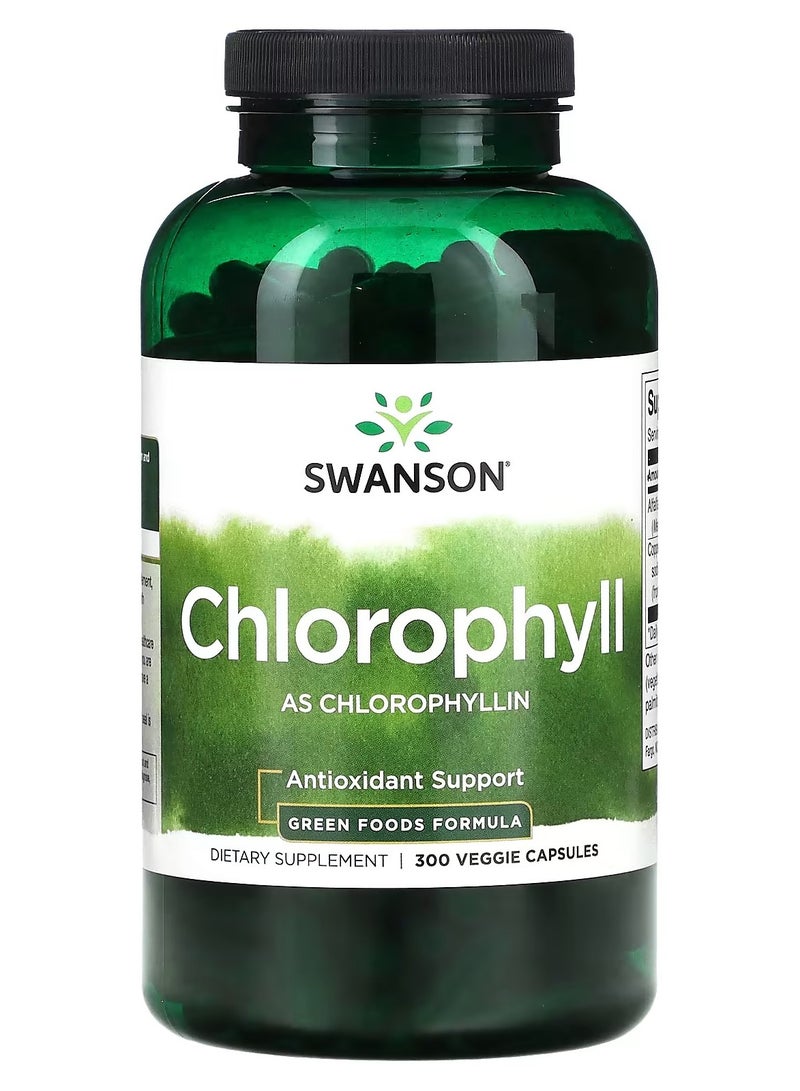 Swanson, Chlorophyll, 300 Veggie Capsules