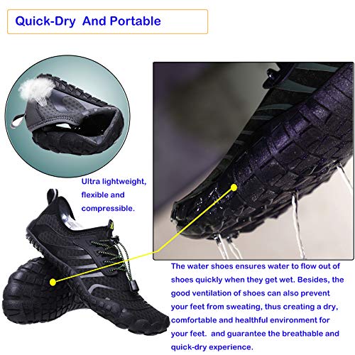 ziitop Water Shoes Mens Women Barefoot Shoes Quick Dry Aqua Outdoor Sports for Swim Pool Beach Surf Walk Water Yoga River Lake Hiking Kayaking - Image 5