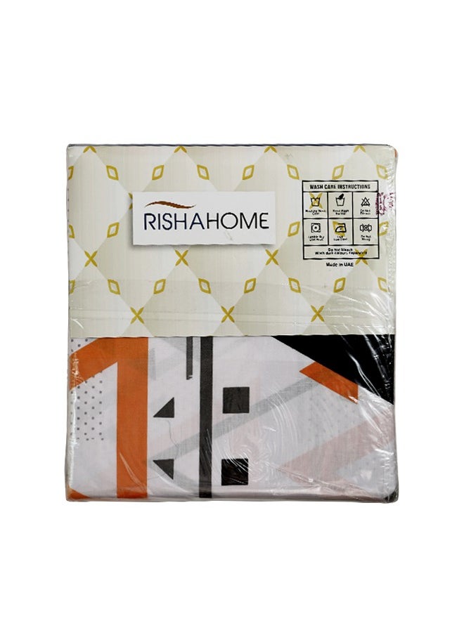 RISHAHOME 3-Pc 100% Cotton Bedsheet Set King Luxury Collection (1 Bedsheet + 2 Pillow Cases) Pharlap  - Image 5
