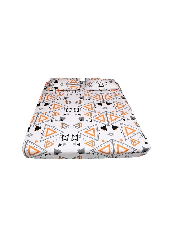 RISHAHOME 3-Pc 100% Cotton Bedsheet Set King Luxury Collection (1 Bedsheet + 2 Pillow Cases) Pharlap  - Image 1