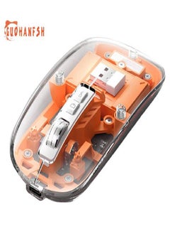 Eckek Computer Mouse Plug And Play Quiet Shaft Four DPI Three-mode Connection Computer Control Compact Wireless Bluetooth-compatible Mouse  - Image 1