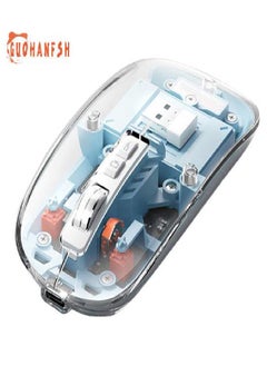 Eckek Computer Mouse Plug And Play Quiet Shaft Four DPI Three-mode Connection Computer Control Compact Wireless Bluetooth-compatible Mouse  - Image 2
