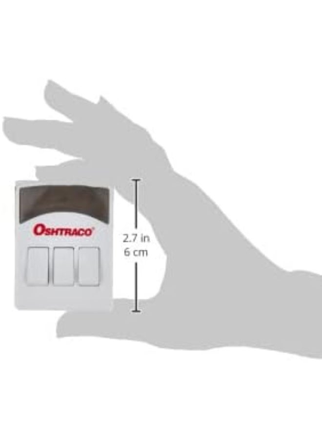 OSHTRACO 3 Way Individual Switched Universal Plug Input Adaptor for use across Household and Offices ESMA Certified - Image 4