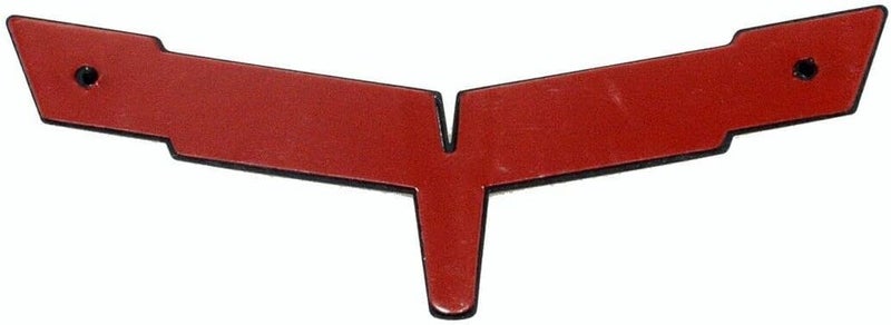 Pair Set 1980 Corvette C3 Front Nose Emblem and Rear Deck Gas Lid 3D Door Deck Crossed Flags Badge Replacement - Image 4