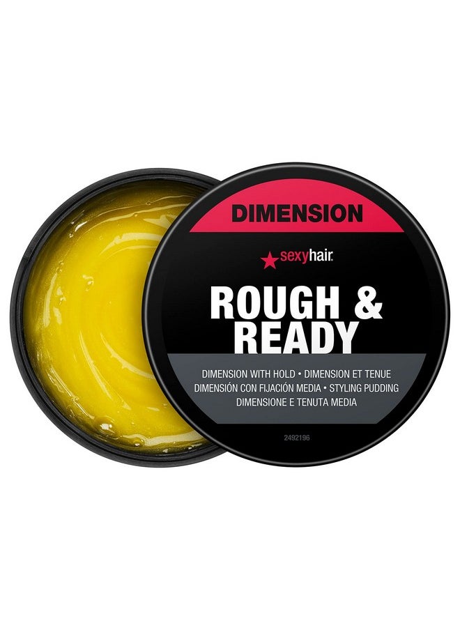 Sexy Hair Sexyhair Style Rough & Ready Dimension With Hold Styling Putty 2.5 Oz Pliable Hold Allows Easy Molding Defining And Shaping  - Image 2