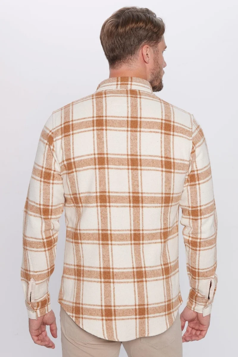 Tudors Men's Slim Fit Slim Fit Lumberjack Plaid Winter Shirt