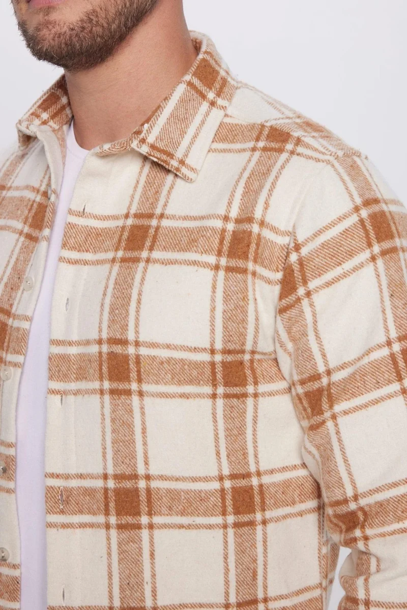 Tudors Men's Slim Fit Slim Fit Lumberjack Plaid Winter Shirt