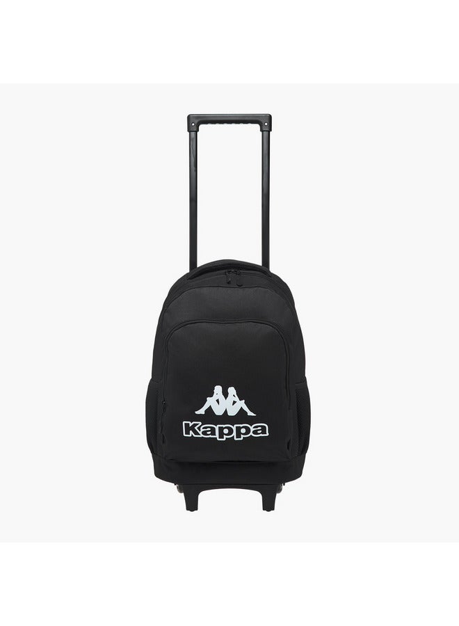 Kappa Boys Logo Print 3-Piece Trolley School Backpack Set - 45x20x30 cm  - Image 3