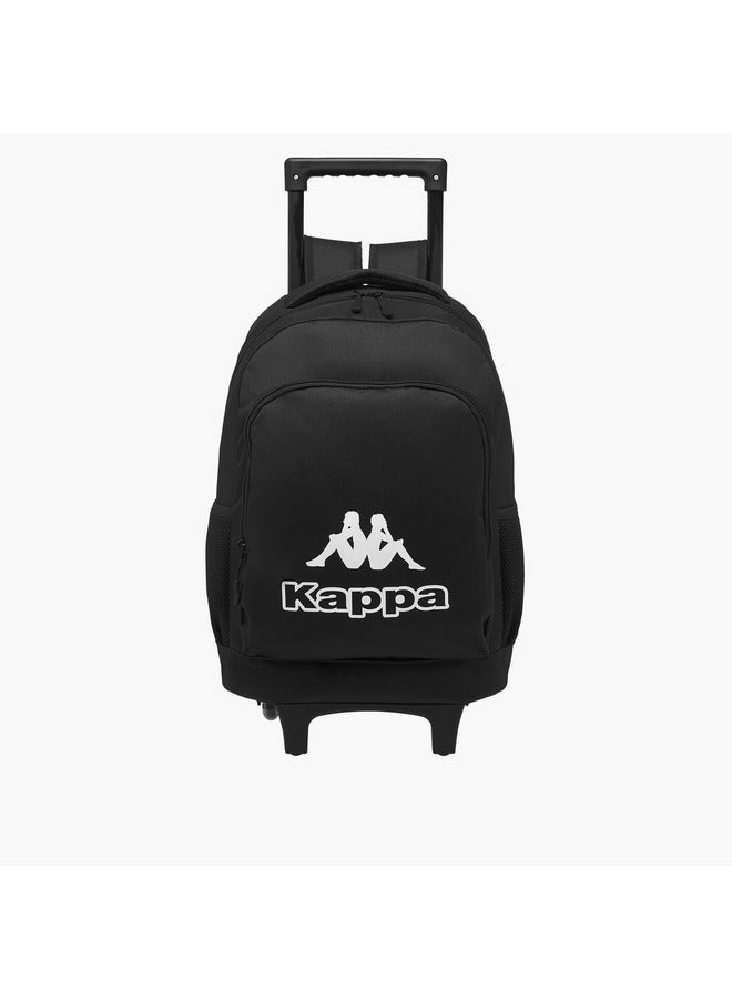 Kappa Boys Logo Print 3-Piece Trolley School Backpack Set - 45x20x30 cm  - Image 2