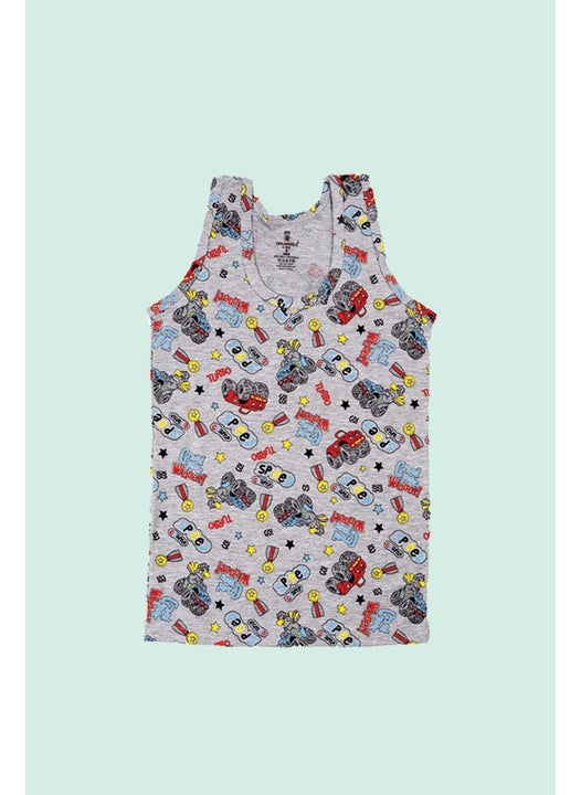 6-Pack Printed Lycra Boy's Undershirt