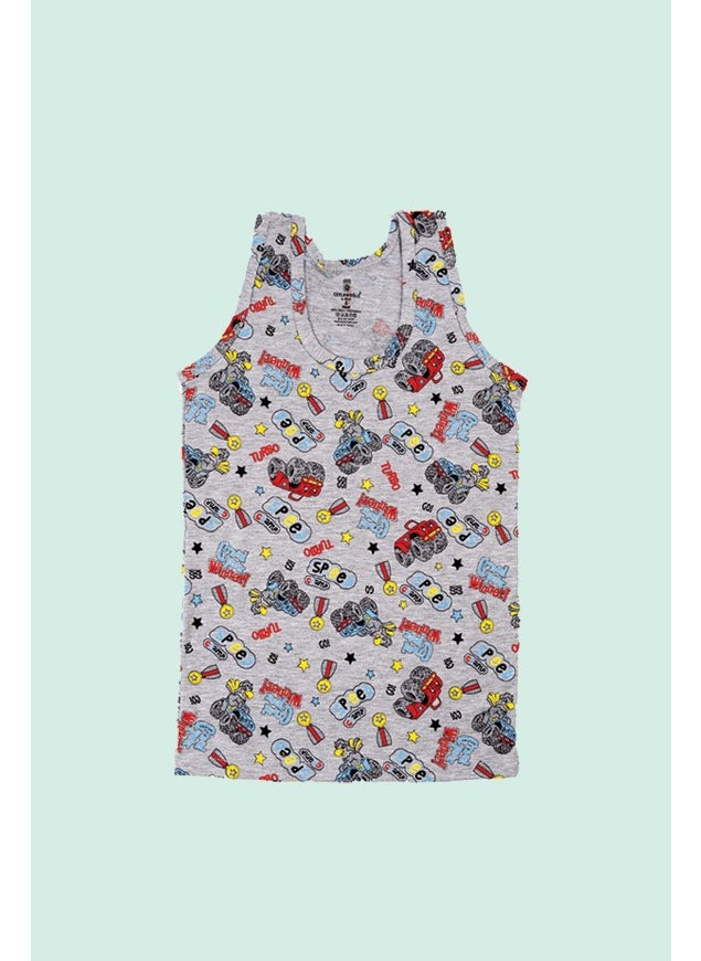 6-Pack Printed Lycra Boy's Undershirt