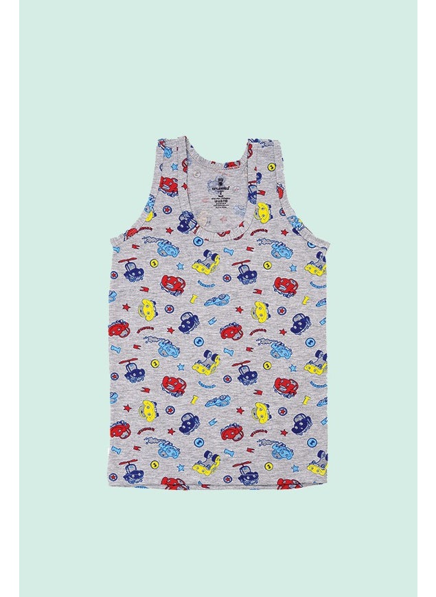 6-Pack Printed Lycra Boy's Undershirt
