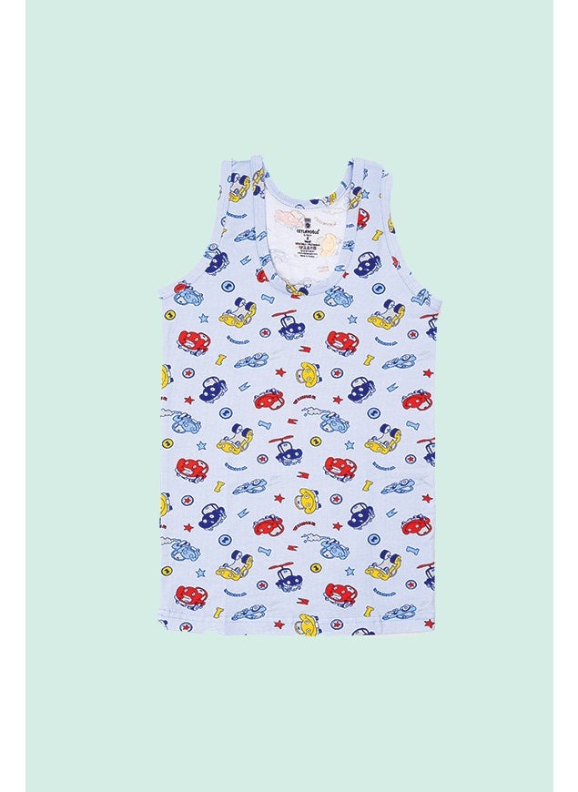 6-Pack Printed Lycra Boy's Undershirt