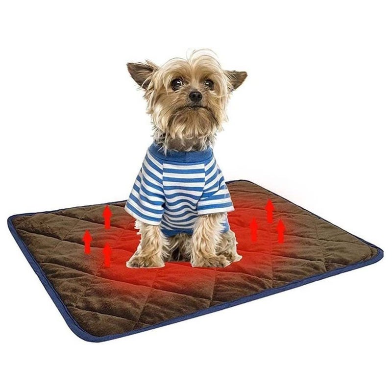 2pcs Self Warming Pet Mad Heated Pet Bed Pet Heated Bed Heated Blanket For Pets - Image 4