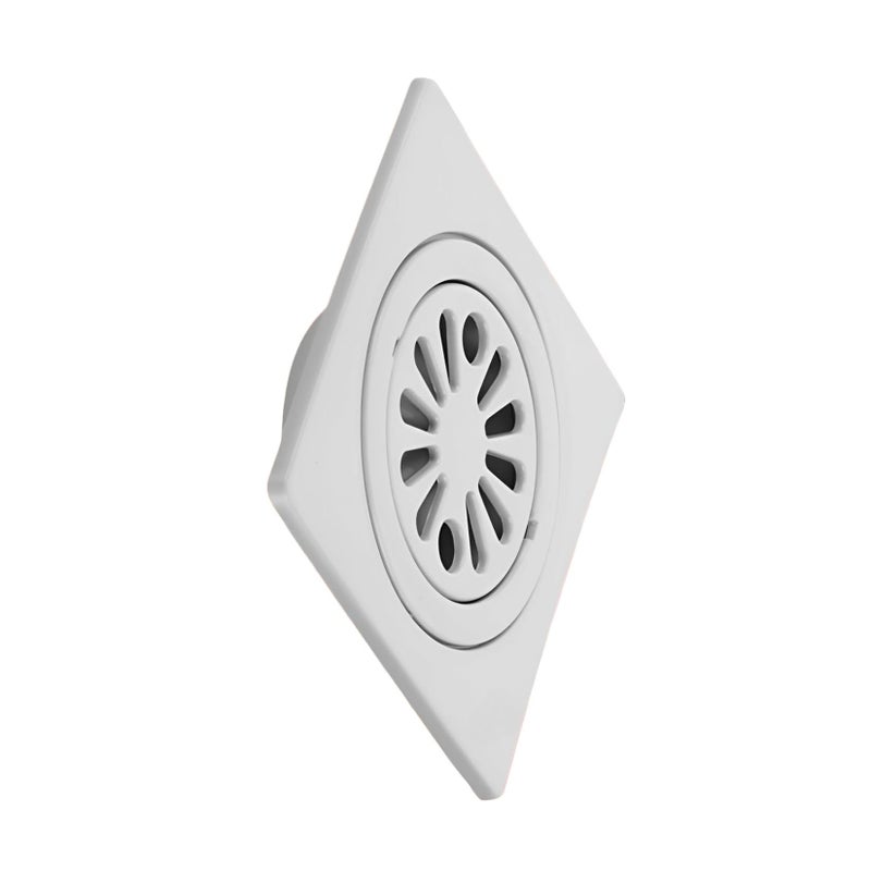 NEW WARE Square Plastic Shower Floor Drain/Strainer with Lid - Versatile Draining Solution for Kitchen Utensils and Water Outlets - Anti-Cockroach Jali Included (6 x 6 Inch) - Image 3