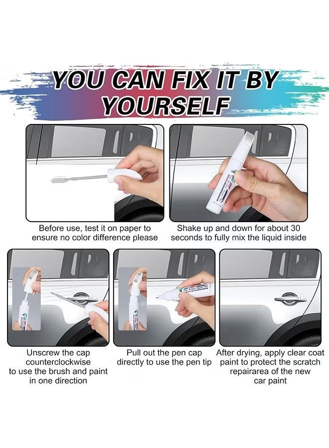 Homonth Car Scratch Repair Pen 15ml, Touch Up Paint for Cars, 2 in 1 Car Touch Up Paint Erase Car Scratches Pen for Vehicles, Quick & Easy to Repair Car Paint, Paint for Scratch Repair Various Cars, White - Image 3