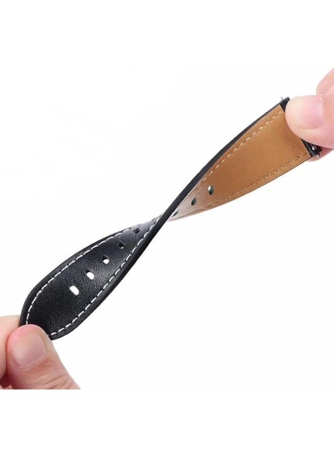 20mm/ Leather Watch Strap Band for Huawei WatchGt 2 3 Pro for Amazfit GTR Bracelet Quick Release Men Women WristBelt  - Image 4
