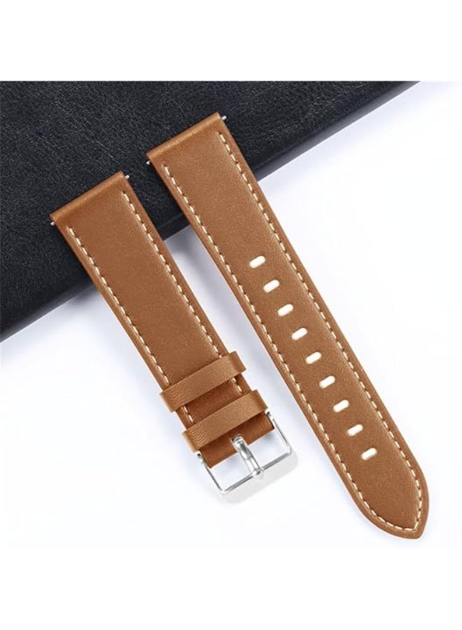 20mm/ Leather Watch Strap Band for Huawei WatchGt 2 3 Pro for Amazfit GTR Bracelet Quick Release Men Women WristBelt  - Image 5