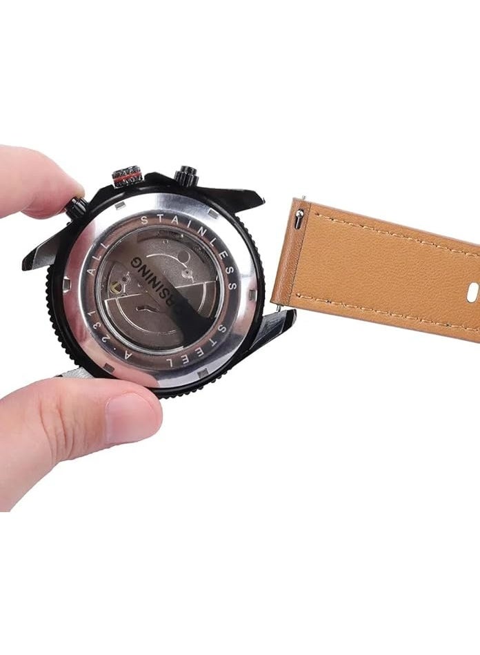 20mm/ Leather Watch Strap Band for Huawei WatchGt 2 3 Pro for Amazfit GTR Bracelet Quick Release Men Women WristBelt  - Image 3