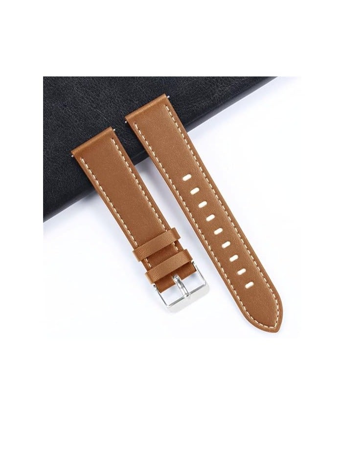20mm/ Leather Watch Strap Band for Huawei WatchGt 2 3 Pro for Amazfit GTR Bracelet Quick Release Men Women WristBelt  - Image 1
