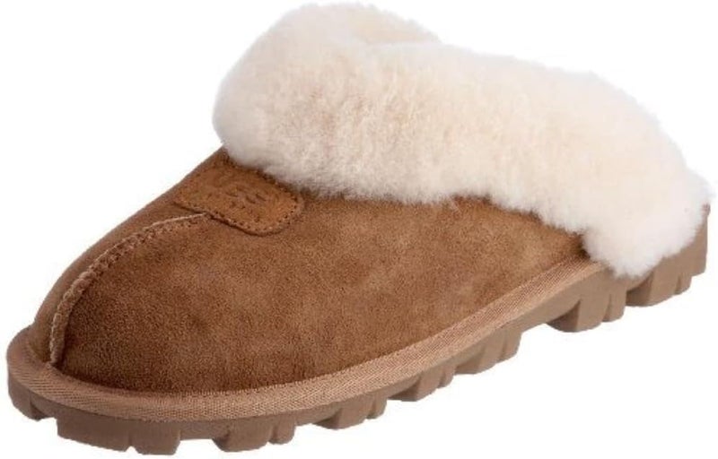 UGG Women's Coquette Slipper in Chestnut - Soft Sheepskin Indoor/Outdoor Slippers - Image 1
