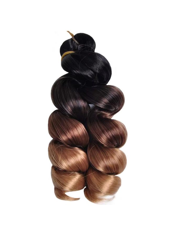 Bluejw African Wig Women's Loose Curl Crochet Hair French Spiral Curl Chemical Fiber Wig Extending Hair Short Curly Hair Wig - Image 1