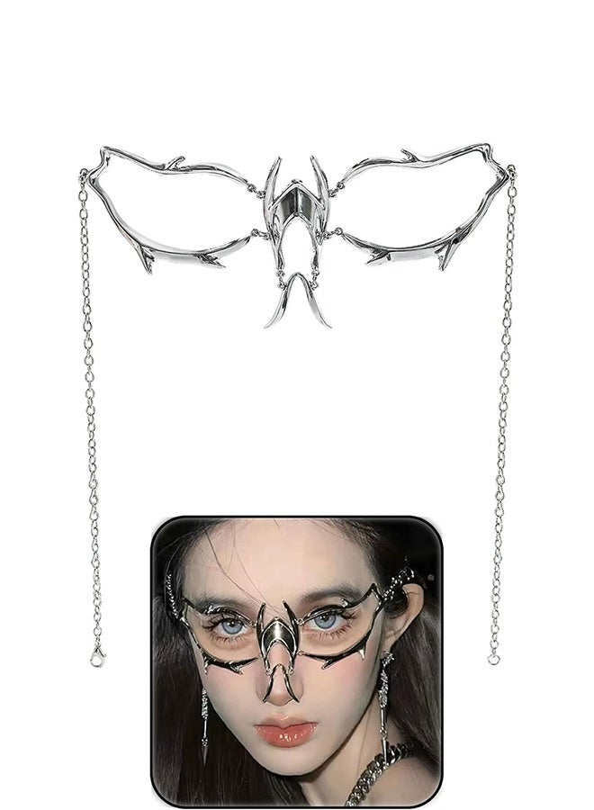 Punk Mechanical Face Chain Women's Cyberpunk Shape Adjustable Sense Facial Jewelry For Men and Women - Image 1