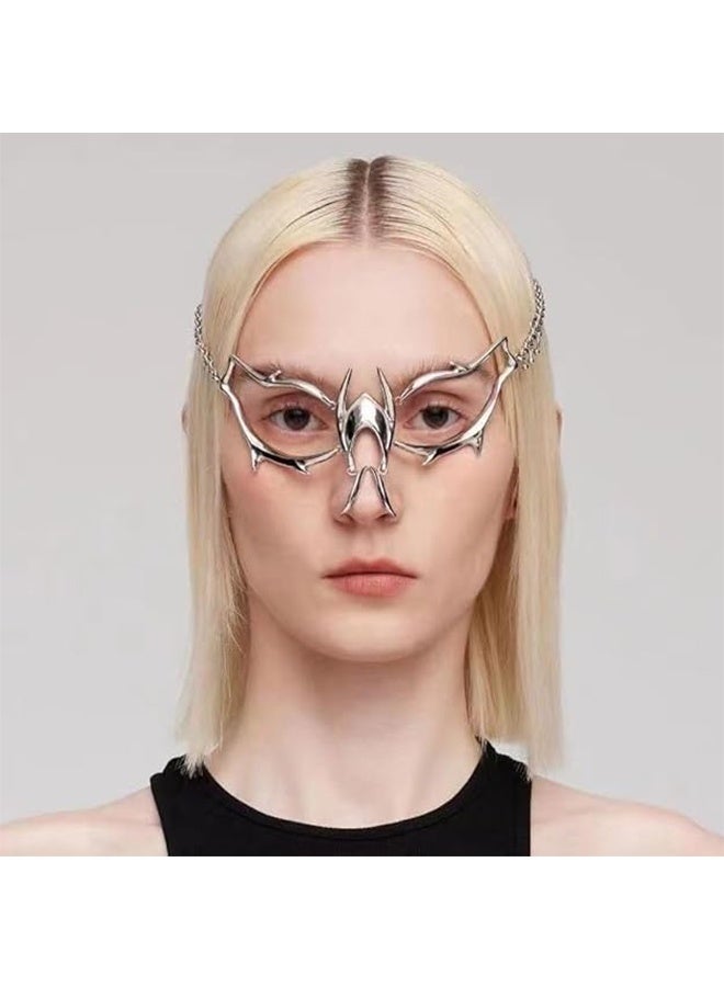 Punk Mechanical Face Chain Women's Cyberpunk Shape Adjustable Sense Facial Jewelry For Men and Women - Image 3