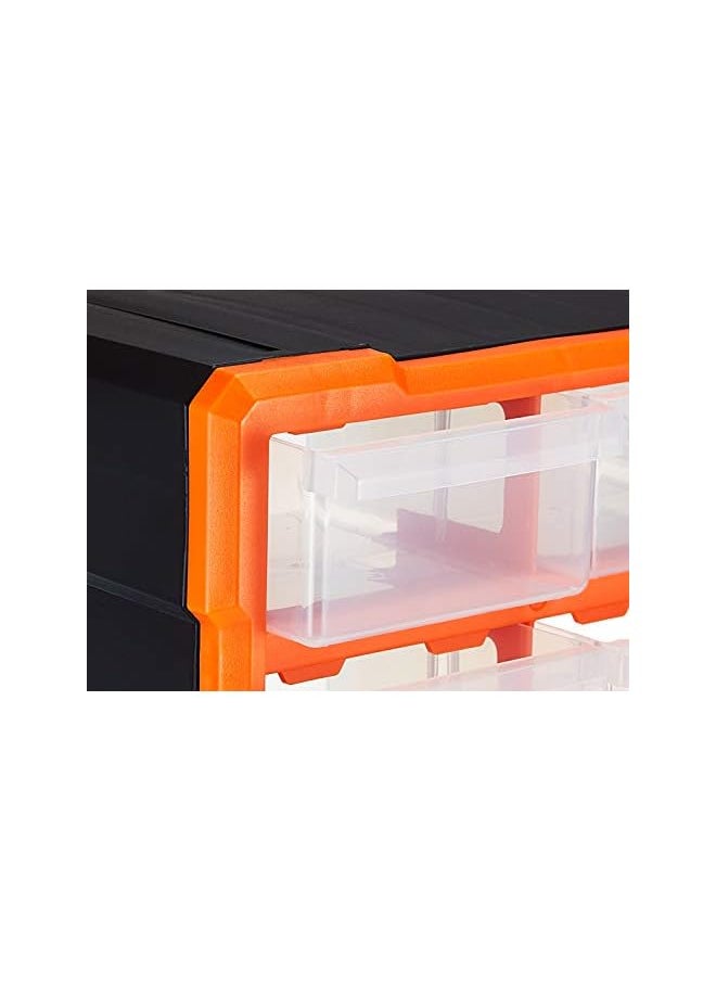 Tactix 18-drawers Storage Bin, Black And Orange Ttx-320634  - Image 4