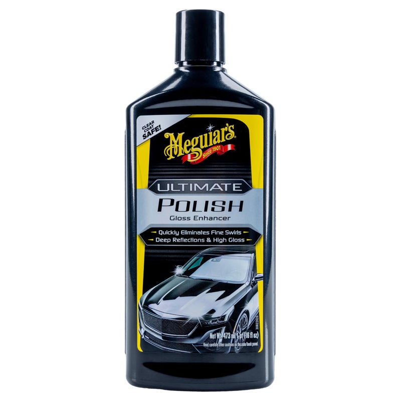 Meguiar's Ultimate Polish â€“ High-Gloss Polish for a Show Car Shine â€“ Permanently Removes Light Swirls to Produce a Deep, Wet Reflection with a High Gloss Shine - Easy to Use, 16 Oz - Image 1