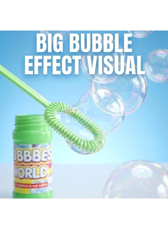 Pack of 2 Bubble Toy for Kids – Bubble Bottles with Wand, Non-Toxic Bubble Solution, Outdoor Bubble Maker for Toddlers, Boys & Girls, Summer Party Favors, Portable Bubble Blowing Set, Multi-Colour - Image 4
