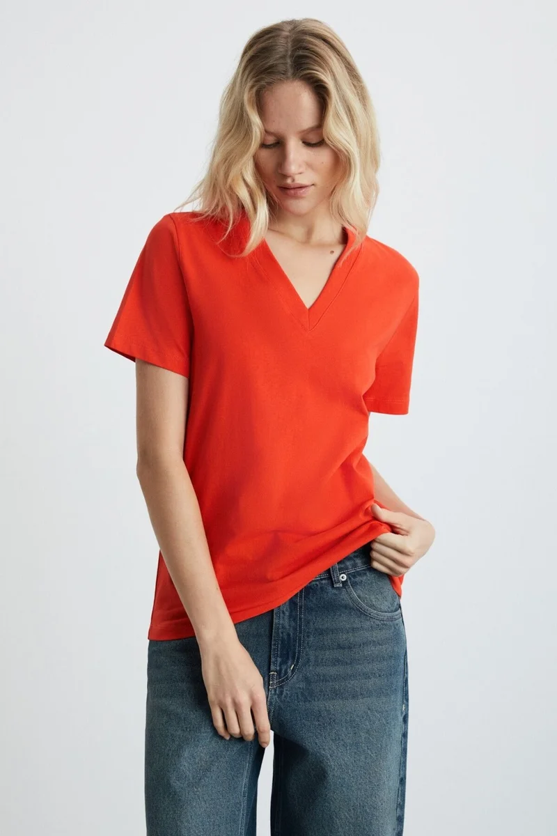 GRIMELANGE Aline Women's Red T-Shirt