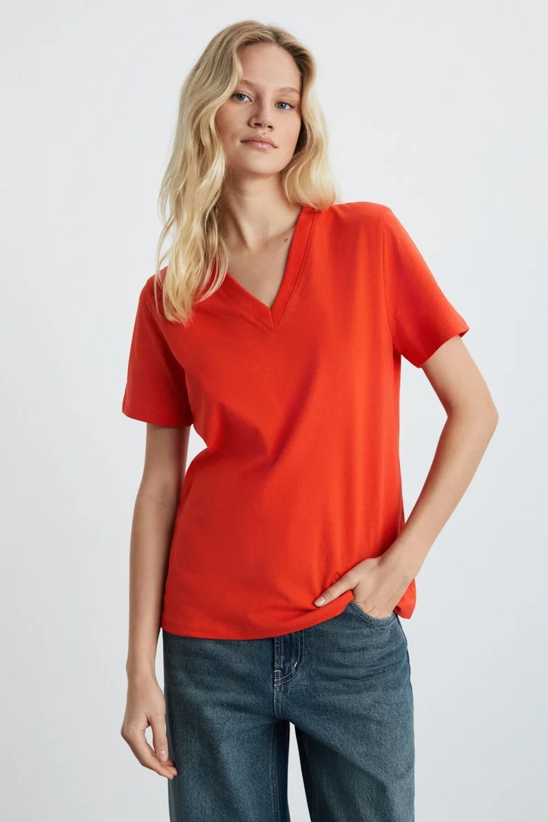 GRIMELANGE Aline Women's Red T-Shirt