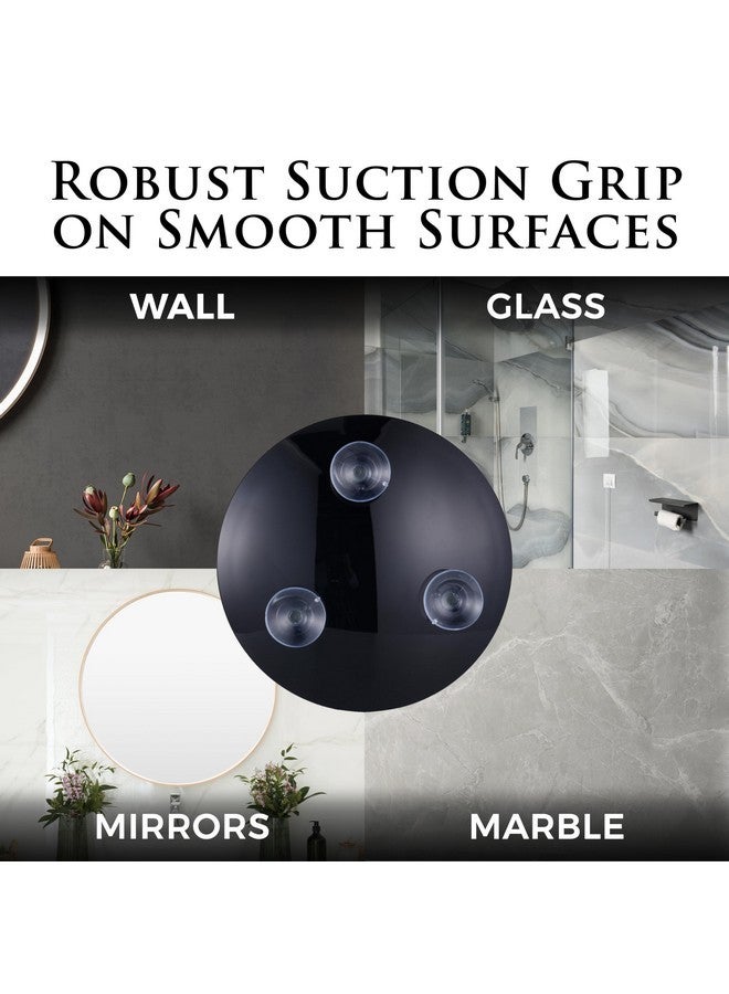 Mirrorvana Mega-Powerful 30X Magnifying Makeup Mirror - Stick On, Ultra Portable Travel Cosmetic Mirror For Precise Makeup And Grooming, 6-Inch (Black) - Image 4