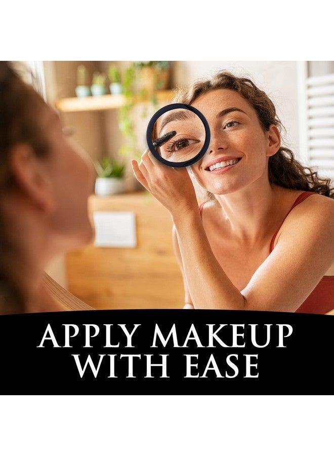 Mirrorvana Mega-Powerful 30X Magnifying Makeup Mirror - Stick On, Ultra Portable Travel Cosmetic Mirror For Precise Makeup And Grooming, 6-Inch (Black) - Image 5