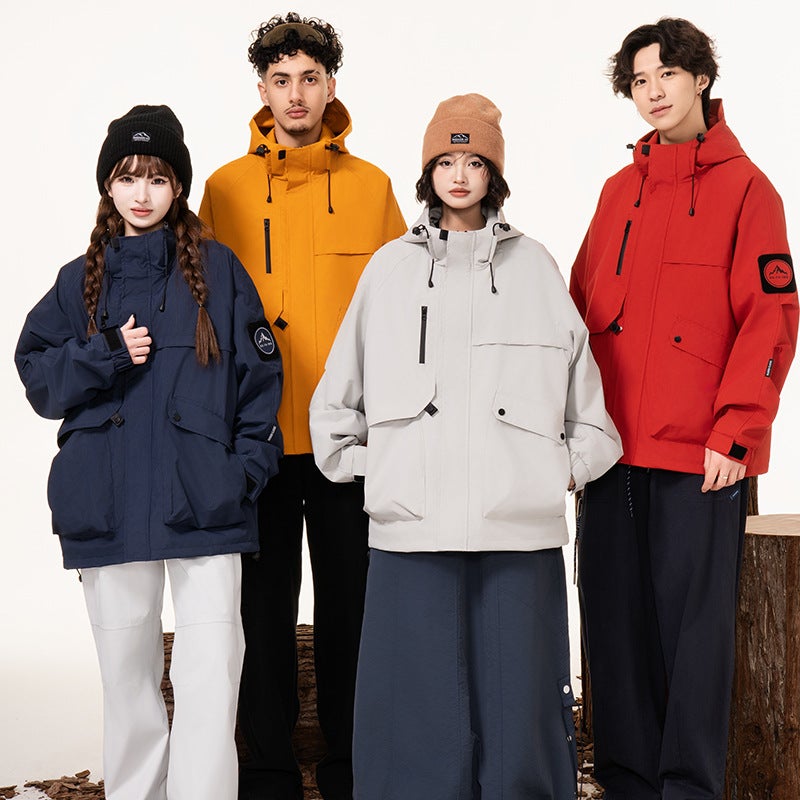 Hooded Jacket Men'S Spring And Autum American Outdoor Couple Jacket Trendy Brand Men'S Casual Jacket Women - Image 5