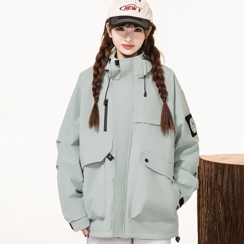 Hooded Jacket Men'S Spring And Autum American Outdoor Couple Jacket Trendy Brand Men'S Casual Jacket Women - Image 1