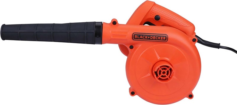 بلاك اند ديكر منفاخ/مكنسة كهربائية من BLACK+DECKER، بقوة 530 واط، وسرعة دوران 16000 دورة في الدقيقة، مع كيس تجميع، وظيفة مزدوجة، للمنزل والحديقة، مدمج وخفيف الوزن، سهل التخزين، برتقالي/أسود - BDB530-B5 - Image 1