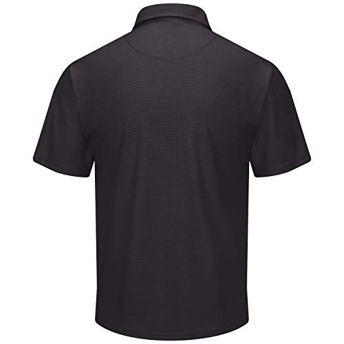 Red Kap Men's Standard Short Sleeve Performance Knit Polo, Black, 4X-Large - Image 2