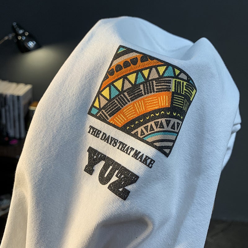 2023 New Short-Sleeved T-Shirt Men'S American Style Trendy Brand All-Match Breathable Loose Printed Instagram Style Trendy Top For Youth - Image 4