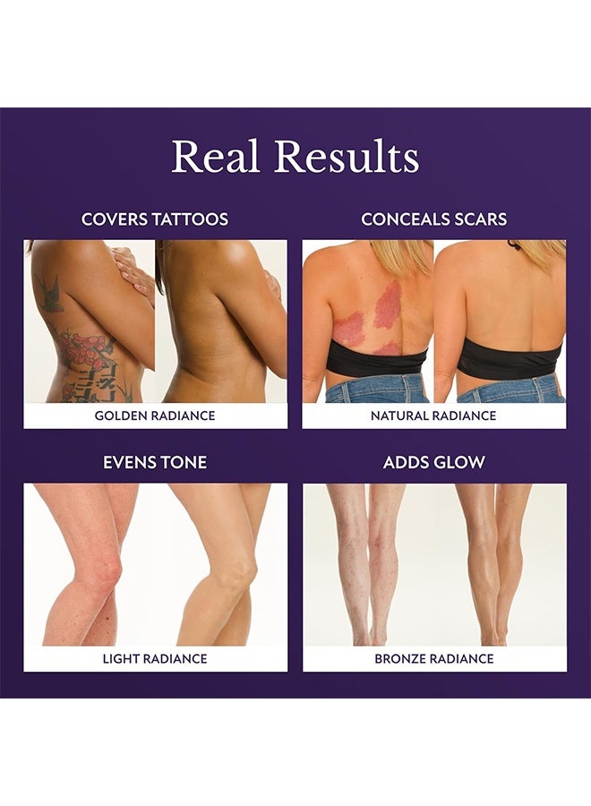 W Body Coverage Perfector, Waterproof Leg & Body Makeup, Tattoo Cover Up Makeup, 103ml (Golden Radiance) - Image 2