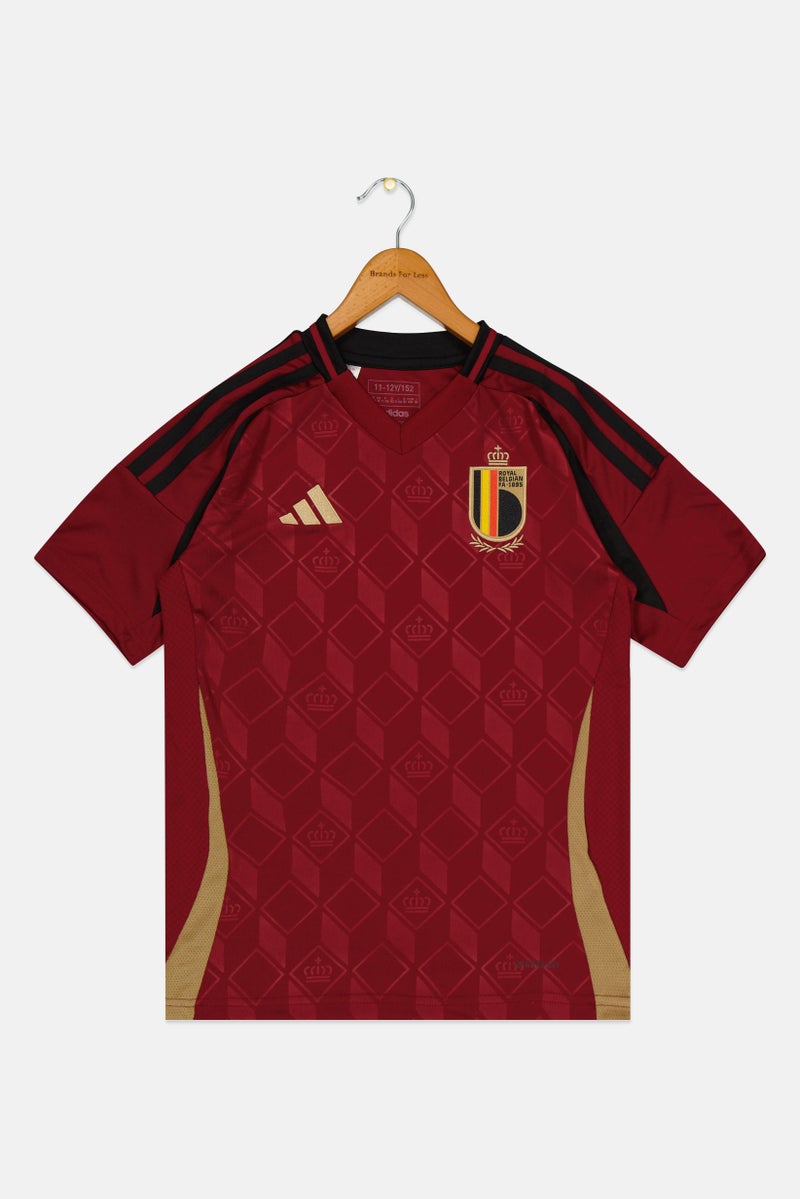 Adidas زي رياضي للأطفال الأولاد قميص كرة القدم البلجيكي الملكي، مارون - Image 2