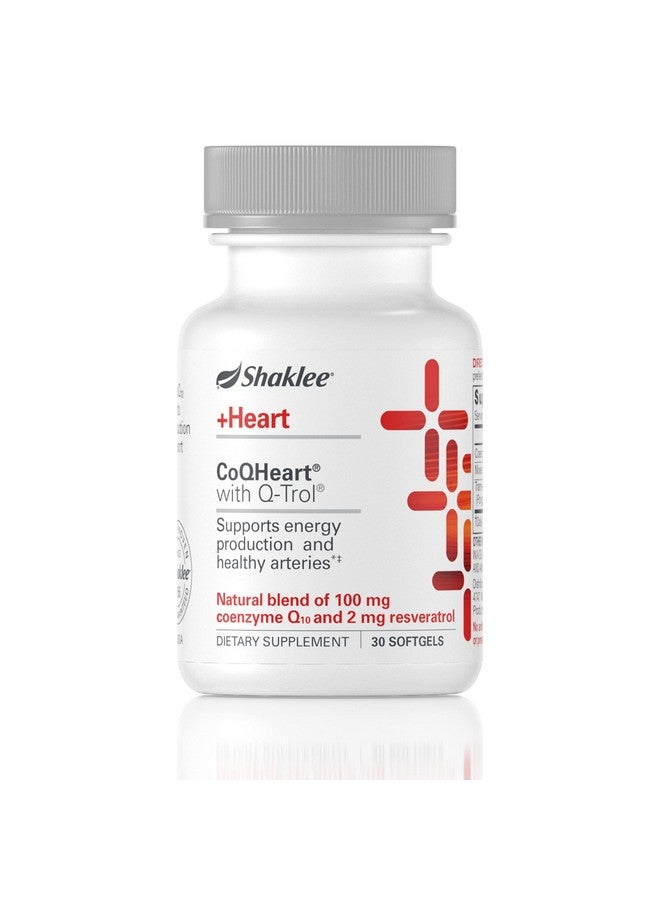 Shaklee Coqheart With Qtrol Coq10 Transresveratrol And Tocopherols For Heart 30 Softgels - Image 1