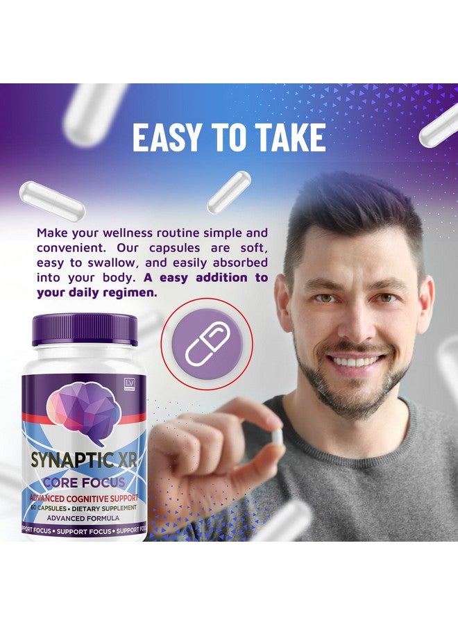 Synaptic XR Capsules, SynapticXR, Synaptic XR Core Focus, Synaptic XR Brain Caps, Synaptic XR, Brain Synaptic XR, Synaptic XR Advanced Formula 60 Capsules for 1 Month