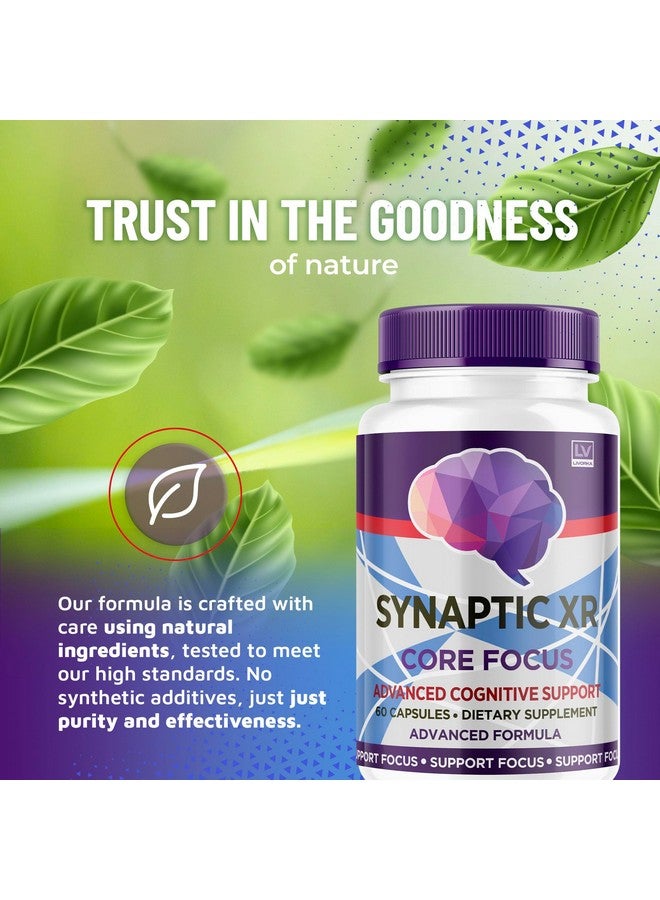 Synaptic XR Capsules, SynapticXR, Synaptic XR Core Focus, Synaptic XR Brain Caps, Synaptic XR, Brain Synaptic XR, Synaptic XR Advanced Formula 60 Capsules for 1 Month
