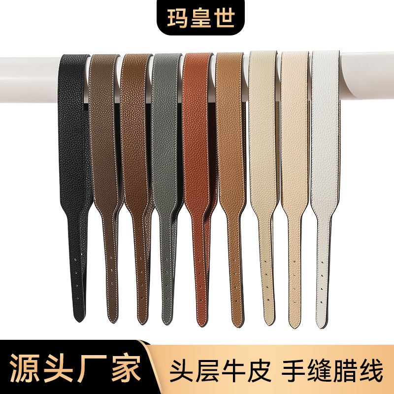 Mahuangshi A- 67 Leather Bag With Modified Alazan 25 Widened Shoulder Strap Tc Top Layer Cowhide Adjustable Strap - Image 2