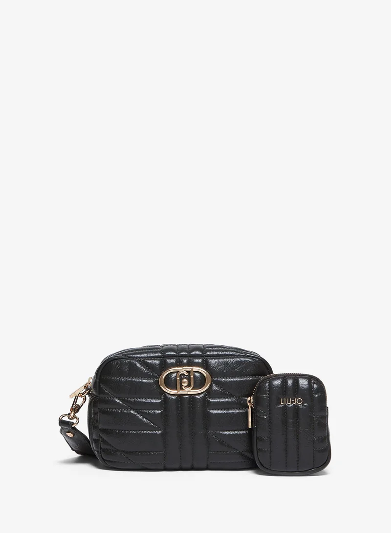 Liu Jo Green quilted crossbody bag