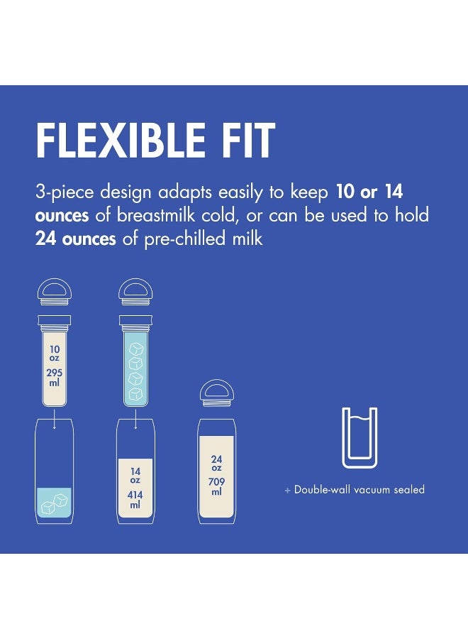 Boon Frosh Portable Breast Milk Chiller - Stainless Steel Breast Milk Cooler - Image 3